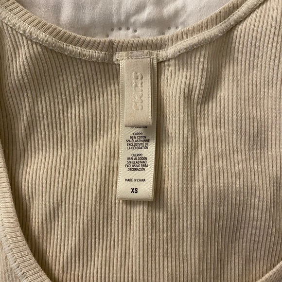 Skims Cream Ribbed Tank Top - Picture 2 of 4